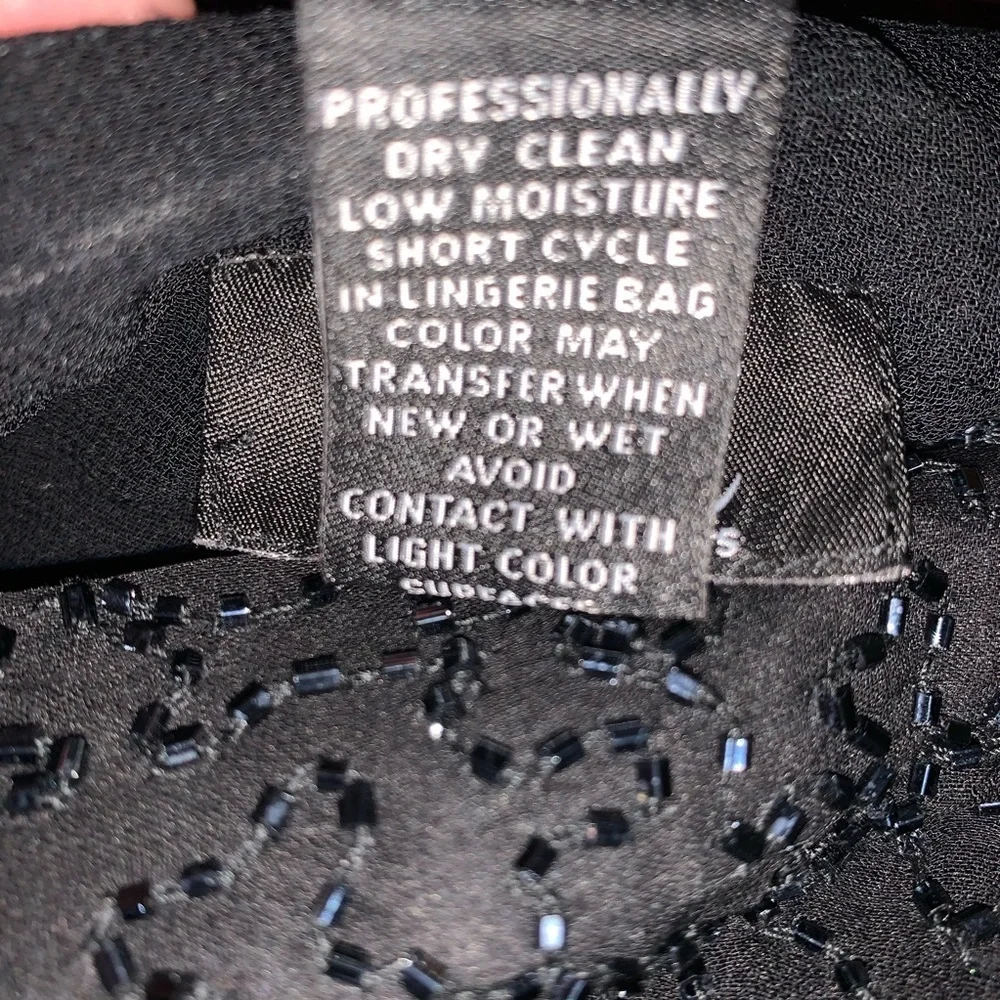 RESERVED Vintage Y2K INC international Concepts Beaded silk black lined pants - Picture 8 of 9